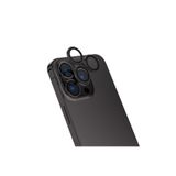 HEPTEKİLETİŞİM iPhone 15 Pro Max ile Uyumlu Kamera Lens Koruyucu, Kolay Takma Aparatlı, Siyah