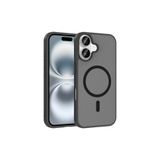 HEPTEKİLETİŞİM iPhone 16 ile Uyumlu M-Safe Manyetik Şarj Uyumlu Mat Yarı Şeffaf Darbe Emici Kılıf