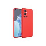 HEPTEKİLETİŞİM OnePlus 9 Pro ile Uyumlu Kılıf, Kadife İç Yüzey, Yumuşak Dokulu, Kamera Korumalı, Silikon, Kırmızı