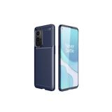 HEPTEKİLETİŞİM OnePlus 9 Pro ile Uyumlu Kılıf, Karbon Fiber Dokulu, Kamera Çıkıntılı, Renk Atmaz, Lacivert