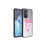 HEPTEKİLETİŞİM OnePlus 9 Pro Kılıf, Aynalı Desenli, Kamera Korumalı, Parlak Renkli Sert Kapak, Süper Anne