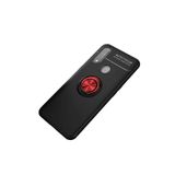 HEPTEKİLETİŞİM Oppo A31 ile Uyumlu Kılıf, Kamera Çıkıntılı, Renkli Yüzüklü, Standlı, Mıknatıslı, Siyah-Kırmızı