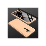 HEPTEKİLETİŞİM Oppo A5 2020 ile Uyumlu Kılıf, 360 Tam Koruma, Ön ve Arka Sert Mika Kapak, Gold