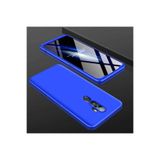 HEPTEKİLETİŞİM Oppo A5 2020 ile Uyumlu Kılıf, 360 Tam Koruma, Ön ve Arka Sert Mika Kapak, Mavi