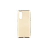 HEPTEKİLETİŞİM Oppo Reno 3 Pro 5G ile Uyumlu Yumuşak Dokulu, Esnek, İnce, Mat Silikon Kılıf, Gold