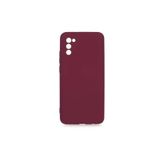 HEPTEKİLETİŞİM Samsung Galaxy A02s ile Uyumlu Kılıf, Kadife İç Yüzey, Yumuşak Dokulu, Kamera Korumalı, Silikon Kapak, Koyu Mor