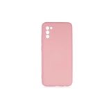 HEPTEKİLETİŞİM Samsung Galaxy A02s ile Uyumlu Kılıf, Kadife İç Yüzey, Yumuşak Dokulu, Kamera Korumalı, Silikon Kapak, Pembe