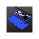 HEPTEKİLETİŞİM Samsung Galaxy A10s ile Uyumlu 360 Tam Koruma Kılıf, Sert Mika Kapak, Mavi
