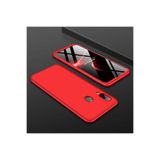 HEPTEKİLETİŞİM Samsung Galaxy A10s ile Uyumlu Kılıf, 360 Tam Koruma, Ön ve Arka Sert Mika Kapak, Kırmızı