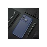 HEPTEKİLETİŞİM Samsung Galaxy A10s ile Uyumlu Kılıf, Kamera Çıkıntılı, Karbon Fiber Dokulu, Lacivert