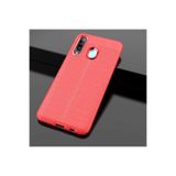 HEPTEKİLETİŞİM Samsung Galaxy A20s ile Uyumlu Kılıf, Deri Görünümlü, Silikon, Kırmızı