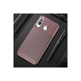 HEPTEKİLETİŞİM Samsung Galaxy A20s ile Uyumlu Kılıf, Kamera Çıkıntılı, Karbon Fiber Dokulu, Renk Atmaz, Kahverengi