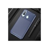 HEPTEKİLETİŞİM Samsung Galaxy A20s ile Uyumlu Kılıf, Karbon Fiber Dokulu, Kamera Çıkıntılı, Lacivert