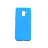 Heptekiletişim Samsung Galaxy A8 Plus 2018 Kapak Yumuşak Dokulu Soft Ince Mat Renkli Silikon Kılıf-Premier-Mavi