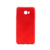 HEPTEKİLETİŞİM Samsung Galaxy C9 Pro ile Uyumlu Kılıf, Yumuşak Dokulu, Esnek Silikon, Mat, Kırmızı