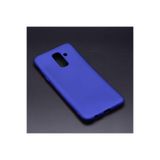 HEPTEKİLETİŞİM Samsung Galaxy J8 ile Uyumlu Yumuşak Dokulu Silikon Kılıf, Saks Mavi