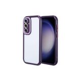 HEPTEKİLETİŞİM Samsung Galaxy S23 ile Uyumlu Kılıf, Kamera Korumalı, Renkli Kenar ve Çerçeve Tasarımlı, Derin Mor