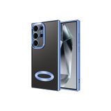 HEPTEKİLETİŞİM Samsung Galaxy S24 Ultra ile Uyumlu Kılıf, Kamera Lens Korumalı, Parlak Kenarlı, Sierra Mavi