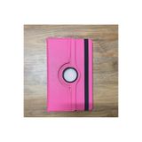HEPTEKİLETİŞİM Samsung Galaxy Tab A 10.1 T510 T515 T517 ile Uyumlu Dönebilen Standlı Tablet Kılıfı, Pembe Koyu, Sentetik Deri