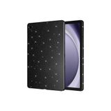 HEPTEKİLETİŞİM Samsung Galaxy Tab S8 ile Uyumlu Simli Parlak Tablet Kılıfı, Siyah