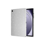 HEPTEKİLETİŞİM Samsung Galaxy Tab S9 FE ile Uyumlu Simli Tablet Kılıfı, Gümüş