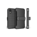 HEPTEKİLETİŞİM Samsung Galaxy XCover7 Pro ile Uyumlu Kılıf, Mıknatıslı, Kadife İç Yüzeyli, Double Clip, Siyah