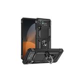 HEPTEKİLETİŞİM Samsung Galaxy Z Flip 4 Vega Kılıf, Siyah