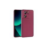 HEPTEKİLETİŞİM Xiaomi Mi 13T ile Uyumlu Yumuşak Dokulu Silikon Kılıf, Mat Finish, Mürdüm