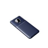 HEPTEKİLETİŞİM Xiaomi Poco F2 Pro ile Uyumlu Kılıf, Karbon Fiber Dokulu, Kamera Çıkıntılı, Renk Atmaz, Lacivert