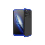 HEPTEKİLETİŞİM Xiaomi Poco M4 Pro 4G ile Uyumlu 360 Tam Koruma Kılıf, Siyah-Mavi