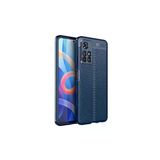 Heptekiletişim Xiaomi Poco M4 Pro 5G Kapak Deri Görünümlü Renk Atmayan Dayanaklı Silikon Kılıf-Niss-Lacivert