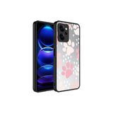 HEPTEKİLETİŞİM Xiaomi Poco X5 Pro ile Uyumlu Kılıf, Aynalı Desenli, Kamera Korumalı, Pati Deseni, Sert Kapak