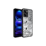 HEPTEKİLETİŞİM Xiaomi Poco X5 Pro ile Uyumlu Kılıf, Aynalı Desenli, Kamera Korumalı, Sert Kapak, Seyahat