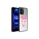 HEPTEKİLETİŞİM Xiaomi Poco X5 Pro ile Uyumlu Kılıf, Aynalı Desenli, Kamera Korumalı, Sert Kapak, Süper Anne
