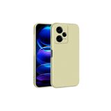 HEPTEKİLETİŞİM Xiaomi Redmi Note 12 Pro 5G ile Uyumlu Kılıf, Yumuşak Dokulu, Esnek, İnce, Mat, Silikon, Gold