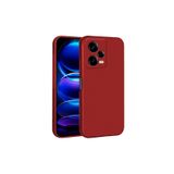 HEPTEKİLETİŞİM Xiaomi Redmi Note 12 Pro 5G ile Uyumlu Kılıf, Yumuşak Dokulu, Esnek, İnce, Mat, Silikon, Kırmızı