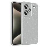 Heptekiletişim Xiaomi Redmi Note 13 Pro Plus 5G Kılıf Kamera Korumalı Simli Renkli Parlak Silikon Kapak (Koton)