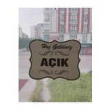 heptex Açık Kapalı Çift Yön Kapı Tabelası, Mağaza Açık Kapalı Yazısı, Uyarısı 20x25cm
