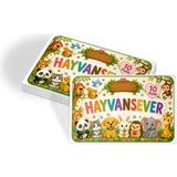 heptex Hayvan Sever Öğrenci Başarı Kartı 50 Adet