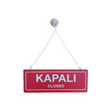 Heptex Uv Baskılı Açık Kapalı Çift Yön Kapı Tabelası, Mağaza Açık Kapalı Yazısı, Uyarısı 10X30CM - 10 x 30 cm