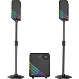 HEPU 110 WATT HP-TV02 2+1 Ev Sinema Sistemi – Bluetooth + USB + SD Kart + AUX + Kumandalı - Siyah