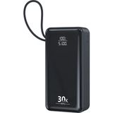 Hepu HP-253 30.000 Mah Süper Kapasiteli 22.5W Pd Hızlı Şarjlı Powerbank – 3 Kablolu LED - Çok Renkli