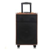 Hepu HP-904 12 inç Subwoofer Ahşap Kasa Şarjlı Bluetooth Hoparlör