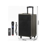 Hepu Hp-904 Partybox Bluetooth Hoparlör 12 Woofer 40w Güç 1 Kablosuz Mikrofon Kumanda