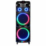 HEPU HP 910 Taşınabilir Şarjlı Bluetooth Hoparlör 80 Rms 2*10 İnc Woofer Karaoke Mikrofon
