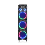 Hepu HP-912 150W RMS 3x12 inç Subwoofer Kule Tipi Taşınabilir Bluetooth Parti Hoparlörü