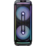 HEPU HP 941 Taşınabilir 160 w rms Bluetooth Parti Hoparlörü 2*15 İnc Woofer Extra Bass Karaoke Mikrofon - Plastik