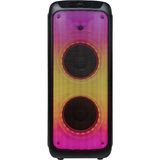 HEPU HP 943 Taşınabilir Şarjlı Bluetooth Parti Hoparlörü 2*10 inc Woofer 80 w Rms Extra Bass Karaoke Mikrofon