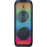 HEPU Hp-944 Bluetooth Taşınabilir Hoparlör Ses Sistemi 2*12 Inc 120w Rms Extra Bass Karaoke Mikrofon - ABS