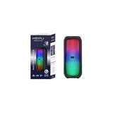 Hepu HP-959 Tws Uyumlu 10W Güçlü Çift 4 Inç Hoparlörlü Rgb Işıklı Taşınabilir Bluetooth Hoparlör